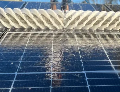 Eco-friendly cleaning method for solar panels to enhance energy production