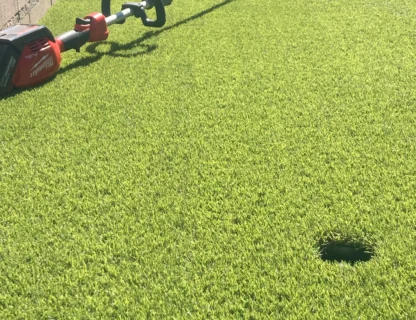 A pristine clean solution for artificial grass maintenance.