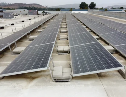 Specialized equipment used for washing solar panels effectively